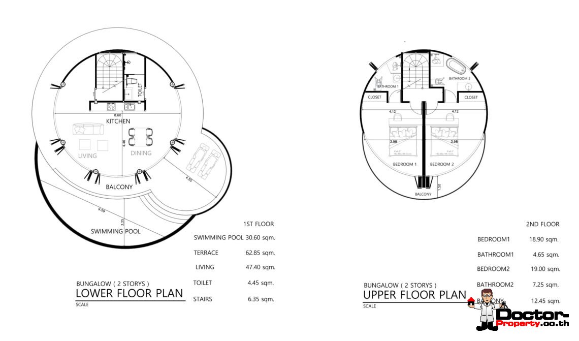 2 Bedroom Pool Villa with Sea View in Angthong, Koh Samui – For Sale